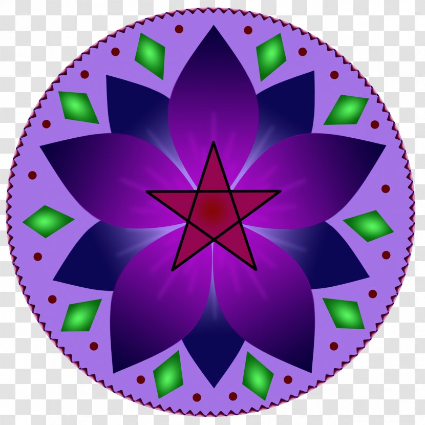 Money Magic Circle Mandala Purple - Petal Transparent PNG