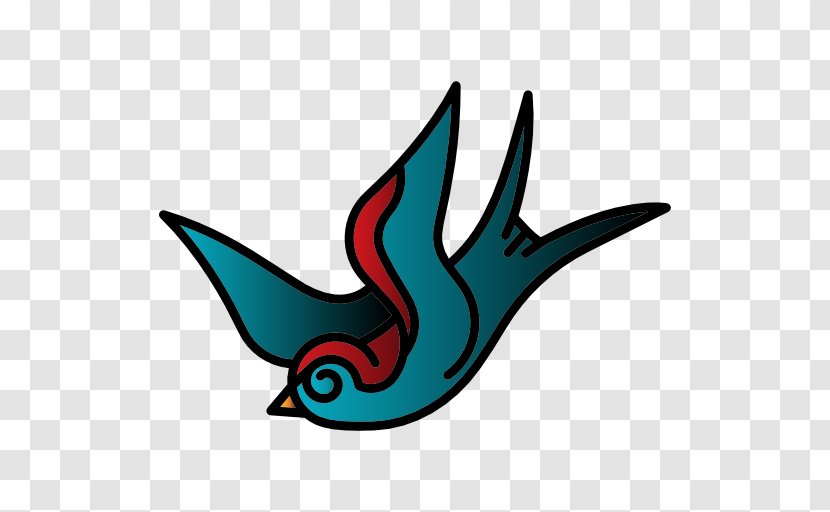 Bird Old School (tattoo) - Fish - Flying Transparent PNG