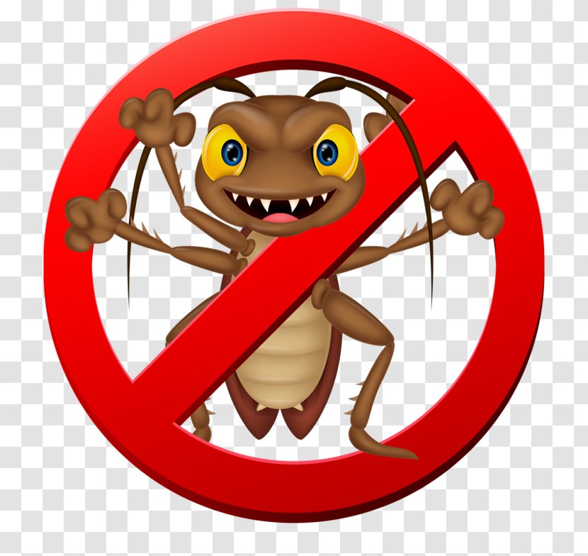 Brown Cockroach Pest Control Clip Art - Prohibition Cockroaches Transparent PNG