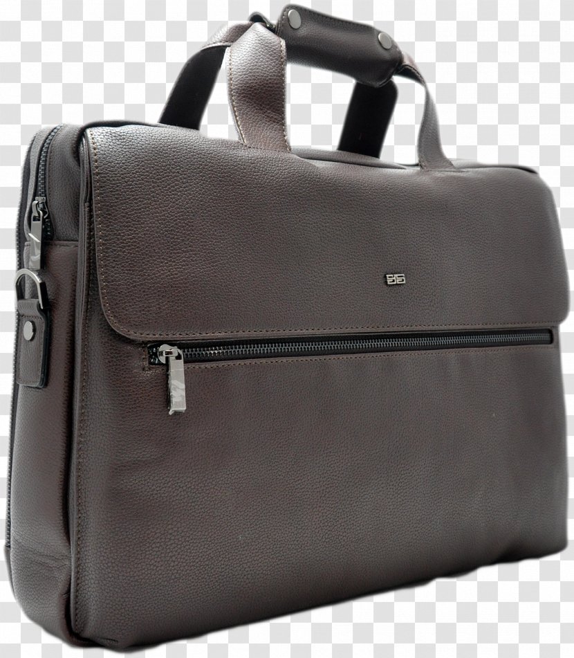 Briefcase Leather Handbag Hand Luggage - Black M - Design Transparent PNG
