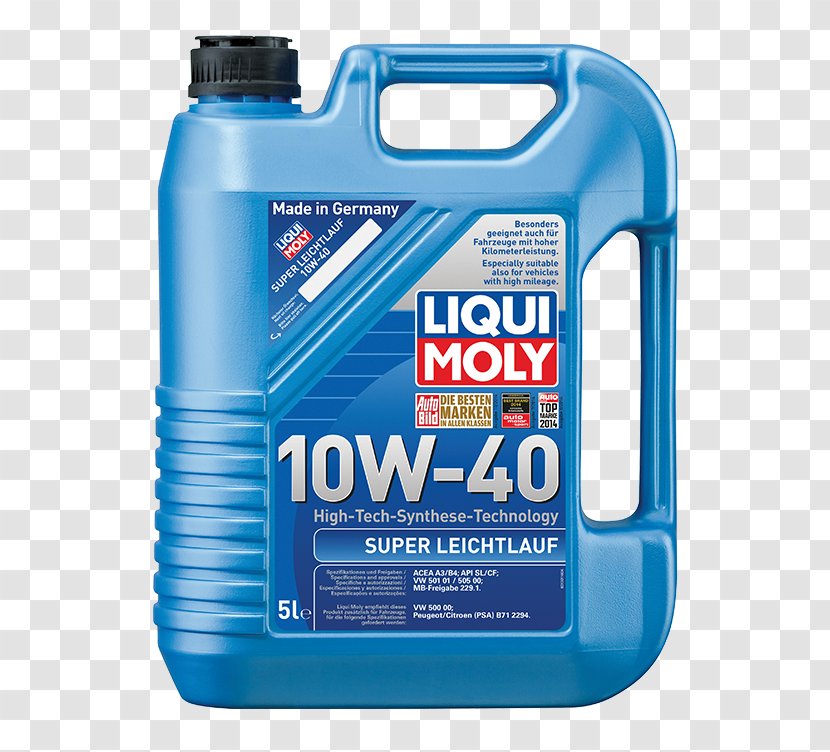 Car Motor Oil Synthetic Liqui Moly Engine - European Automobile Manufacturers Association Transparent PNG