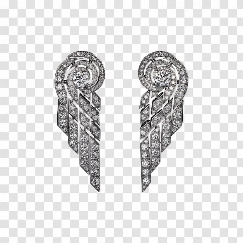 Earring Body Jewellery Cartier Filigree - Silver Transparent PNG