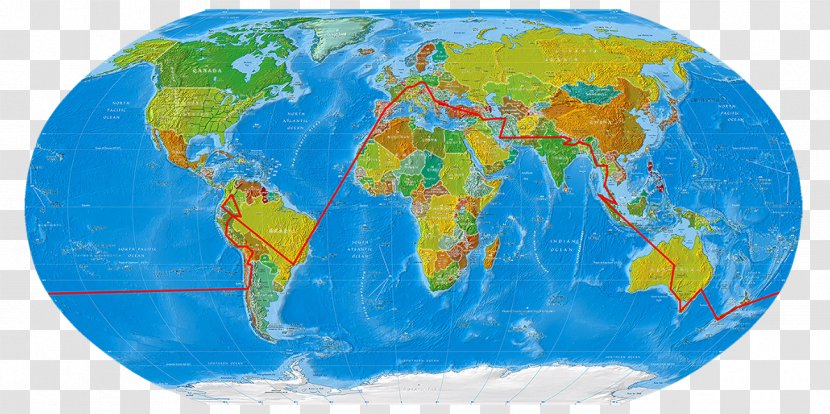 World Map Geography Physische Karte Transparent PNG