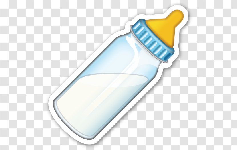 Baby Bottles Emoji Infant Sticker - Symbol - Milk Bottle Transparent PNG