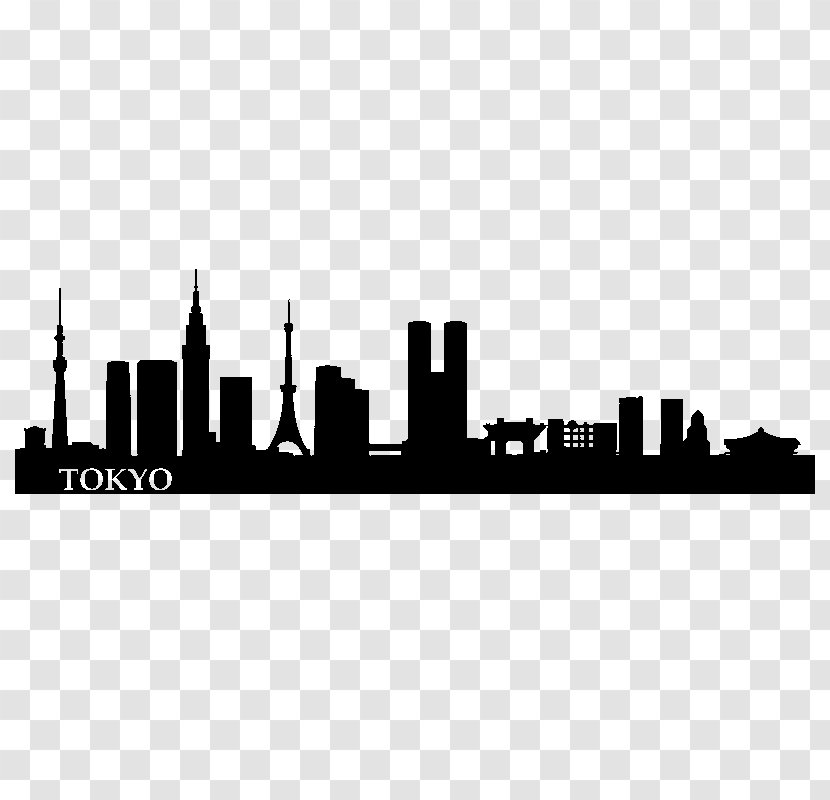 Tokyo Skyline Silhouette - Art - City Transparent PNG