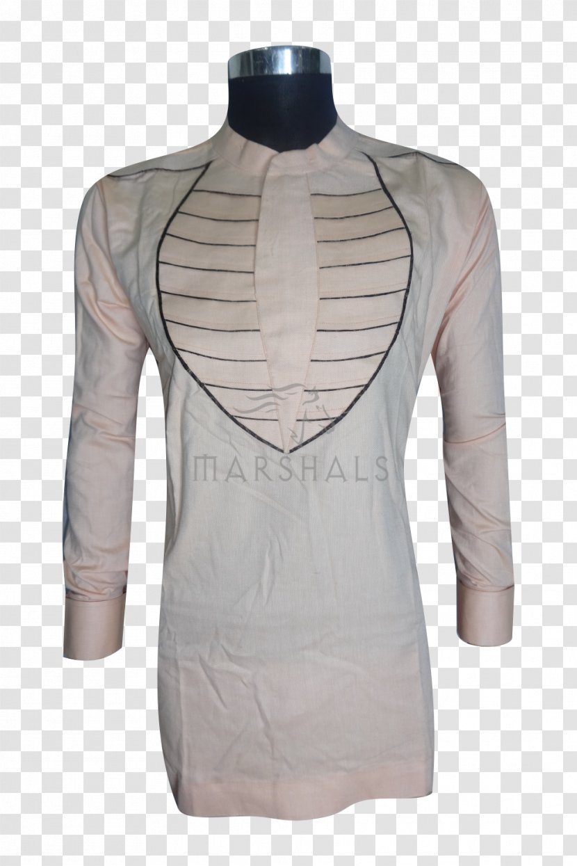 Sleeve Shirt Clothing Pattern - Neck - Men Kurta Transparent PNG