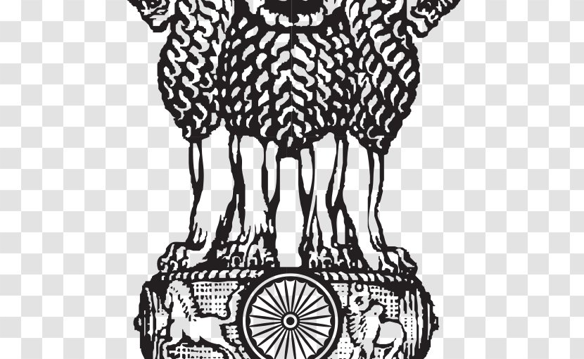 Lion Capital Of Ashoka Sarnath State Emblem India National Symbols Satyameva Jayate - Drawing - Symbol Transparent PNG