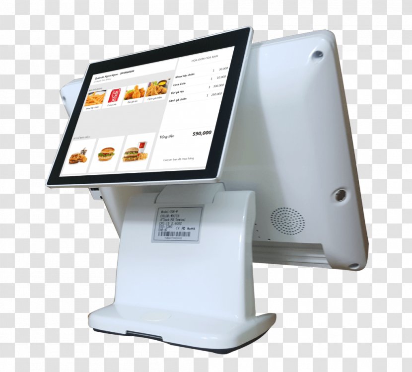 Touchscreen Computer Monitors Point Of Sale Interactive Kiosks - Cash Register Transparent PNG