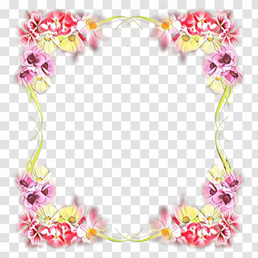 Watercolor Background Frame - Floral Design - Interior Plant Transparent PNG