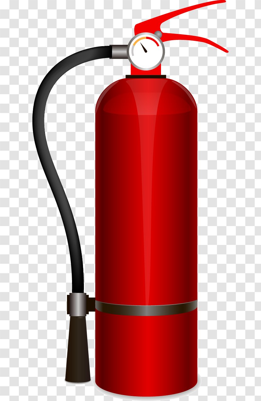 Fire Extinguisher Combustion - Flame - Vector Painted Red Transparent PNG