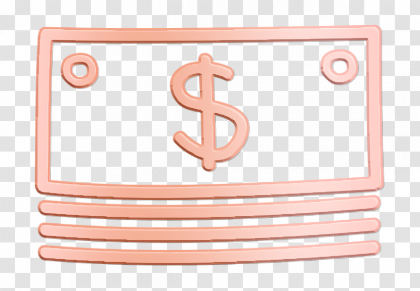 Money Icon Money Stack Hand Drawn Outline Icon Commerce Icon Transparent PNG