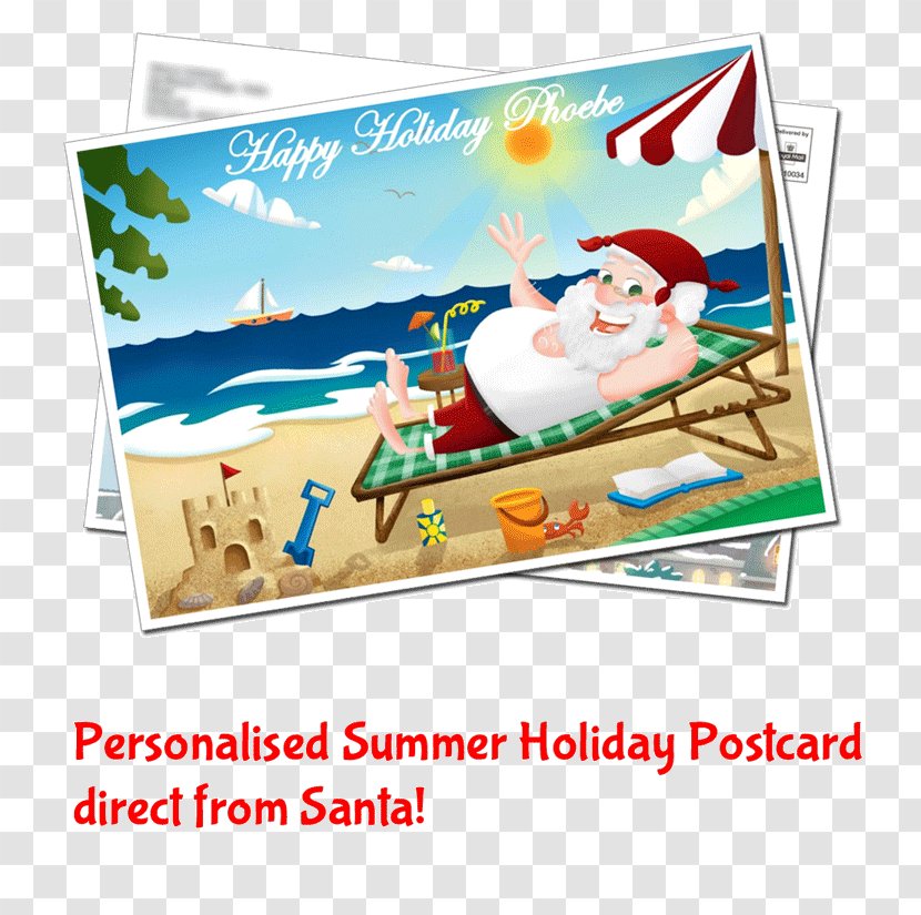 Santa Claus Christmas Day Post Cards Letter Image - Summer Transparent PNG