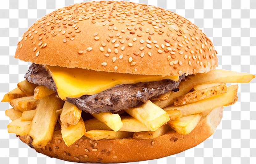 French Fries Hamburger Cheeseburger Patty Melt Slider - Side Dish - Cheese Transparent PNG