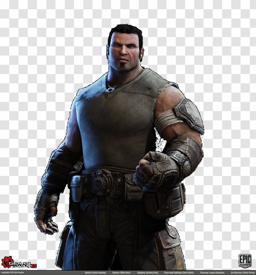 Gears Of War 3 4 Marcus Fenix - Flower - File Transparent PNG