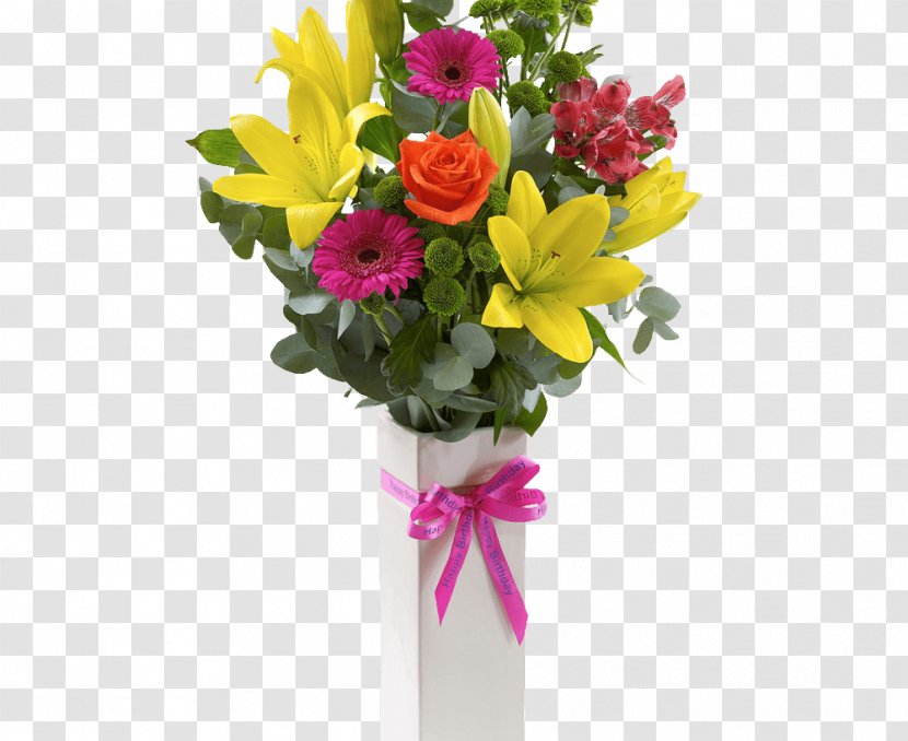 Flower Bouquet Delivery Birthday Floral Design - Cut Flowers Transparent PNG