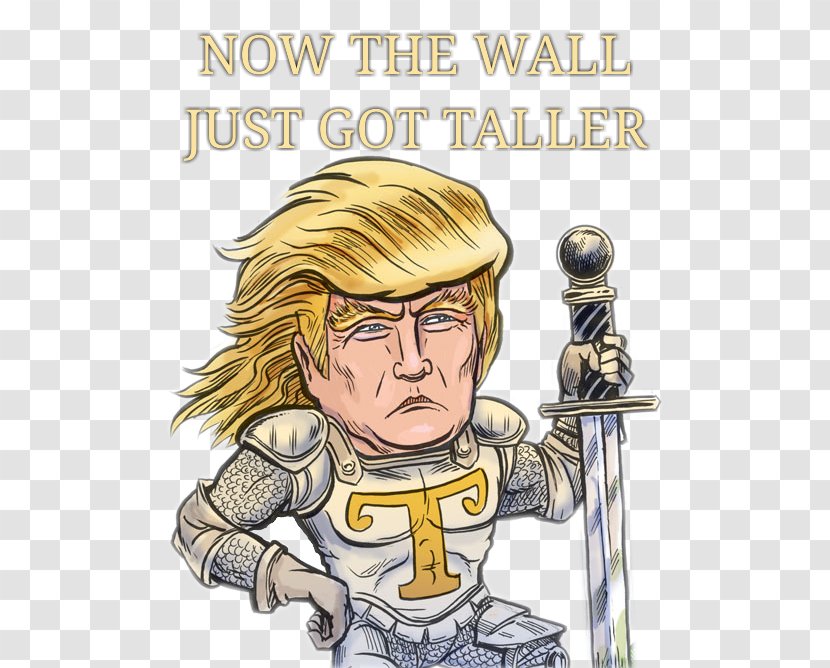 Donald Trump Mexico–United States Barrier Cartoon Poster Wall - Mexicounited Transparent PNG