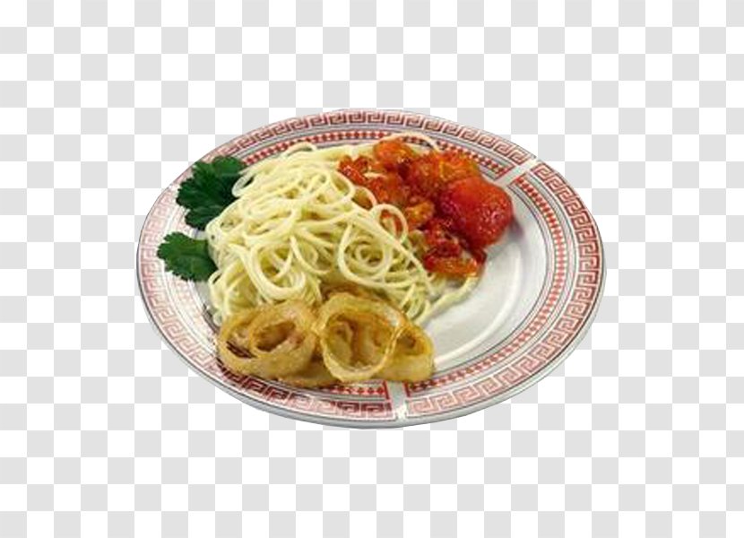 Spaghetti Alla Puttanesca Aglio E Olio Carbonara European Cuisine Platter - Food - Art Salad Transparent PNG