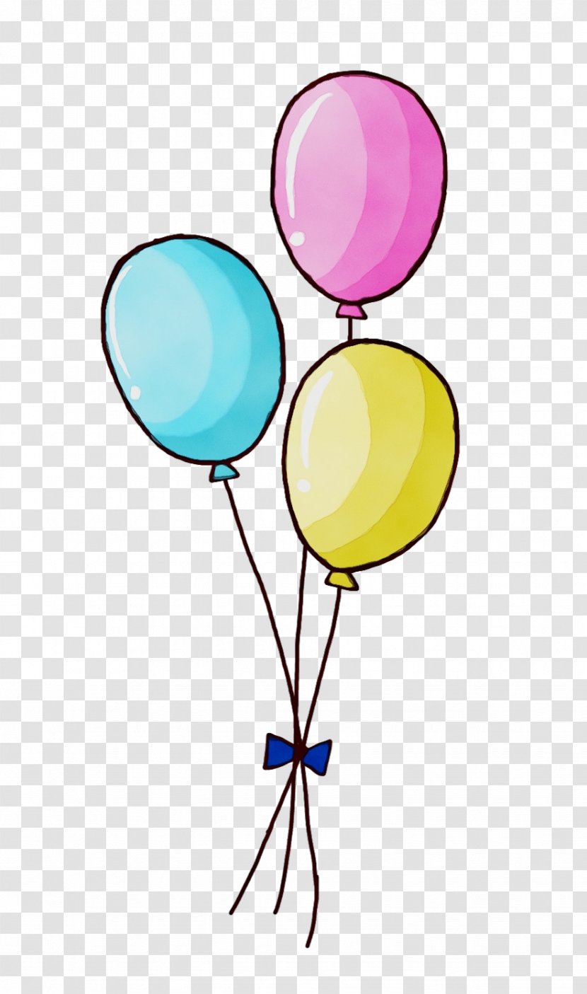 Watercolor Balloon - Toy Turquoise Transparent PNG
