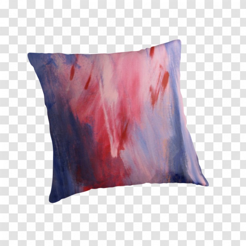 Throw Pillows Cushion Silk Dye - Hand Painted Transparent PNG