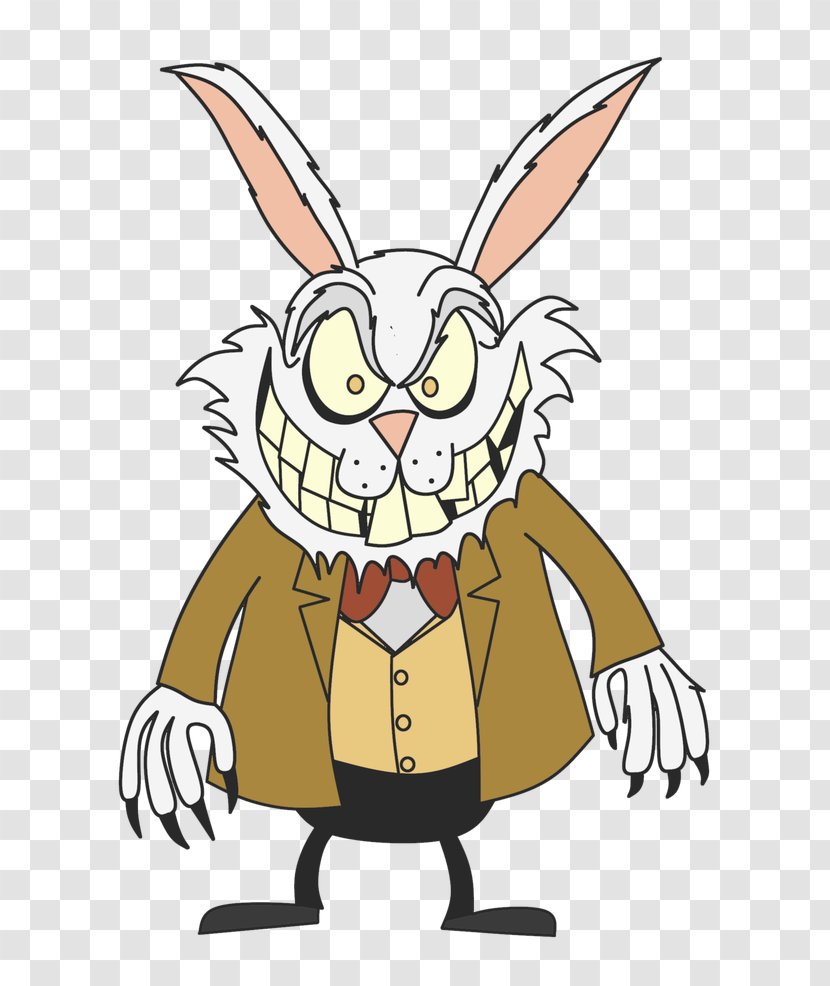 Rabbit Easter Bunny Clip Art Cartoon - Character - Alice In Wonderland Transparent PNG