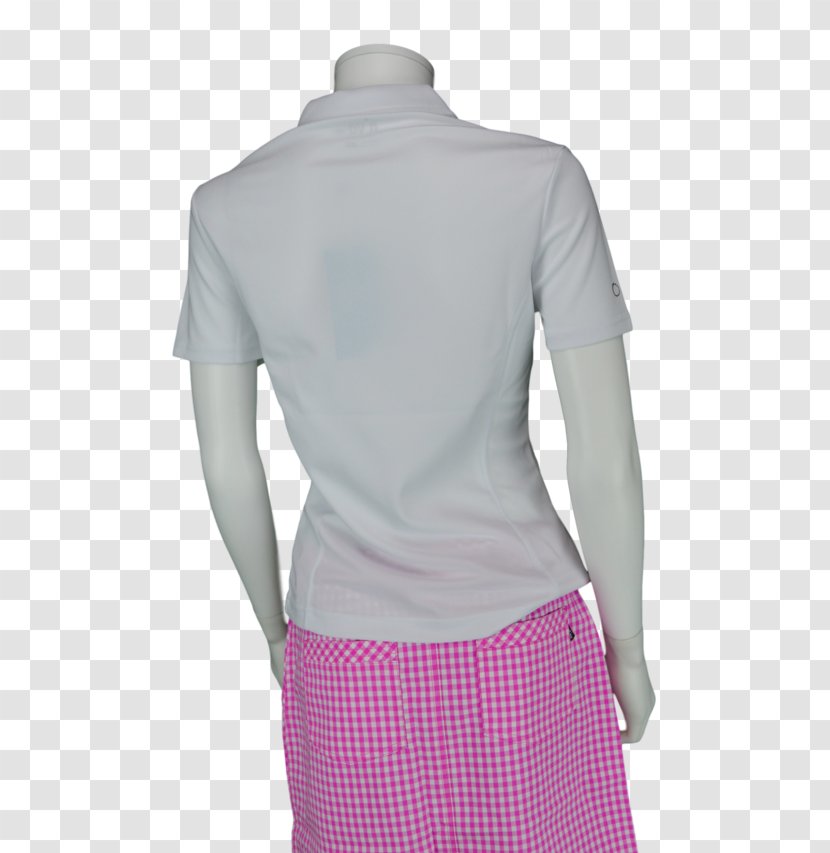 Blouse Shoulder Pink M Collar Sleeve - Clothing - White Polo Transparent PNG