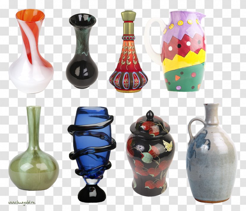 Vase Glass Ceramic Bottle Transparent PNG