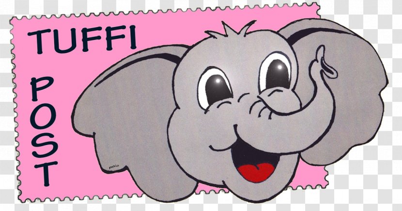 Elephantidae Tuffi Wuppertal Post Cards Mail - Silhouette - Peko Transparent PNG