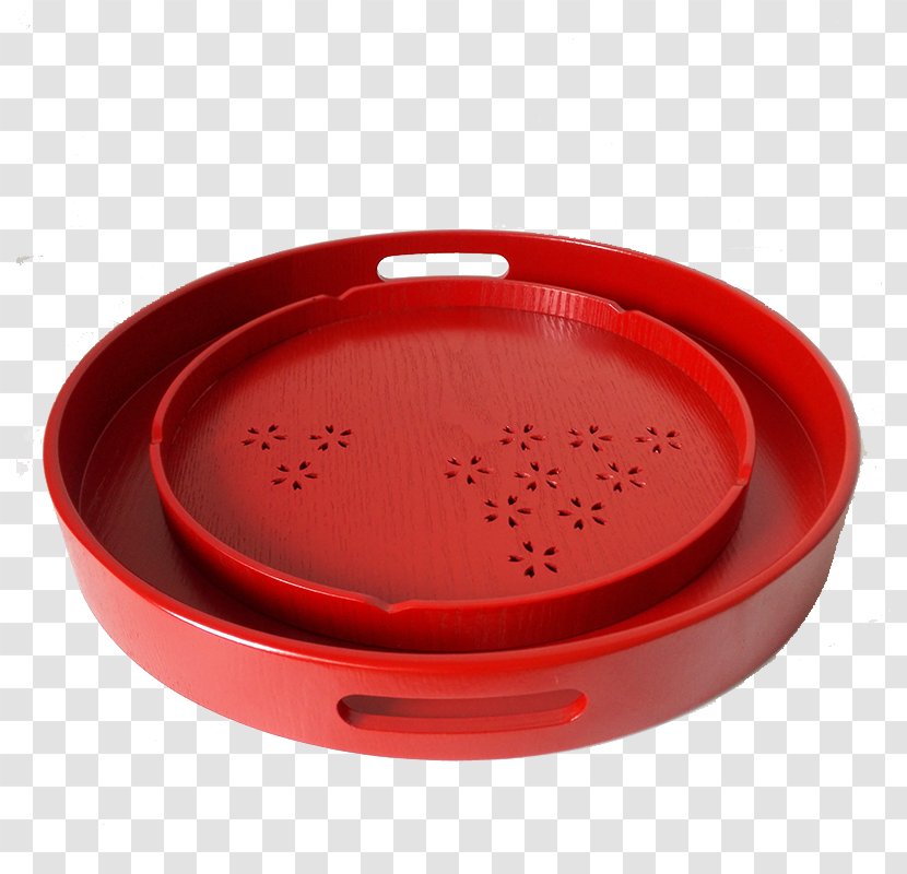 Circle Red - Bowl - Circular Hollow Plates Transparent PNG