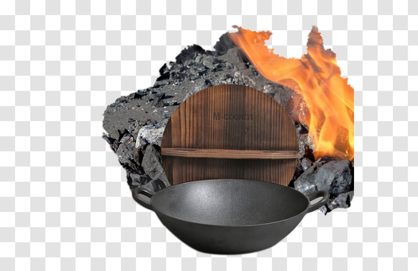 Cast Iron Wok Cast-iron Cookware Stock Pot - Creative Beside Coal Transparent PNG