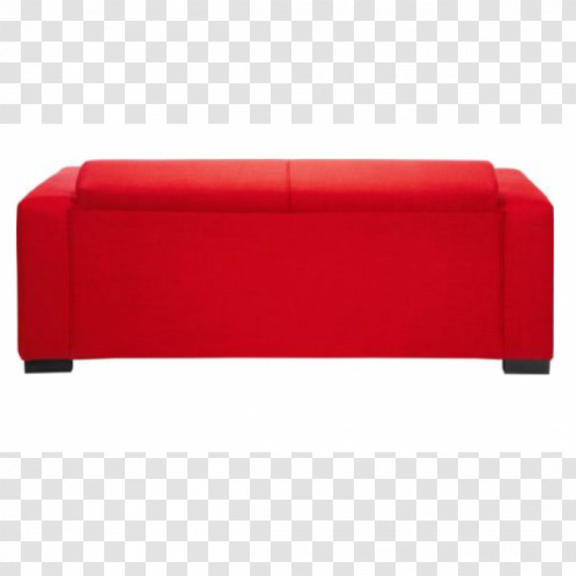 Couch Sofa Bed Furniture Foot Rests - Seat - Red Material Transparent PNG
