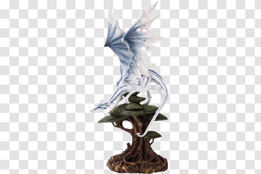 Statue White Dragon Figurine The Thinker - Tree Transparent PNG