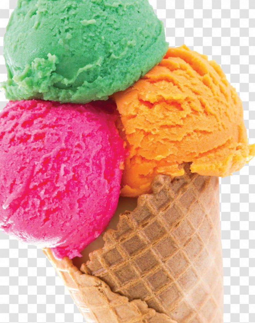 Ice Cream Cones Sorbet Gelato Neapolitan - Frozen Dessert - ICECREAM Transparent PNG