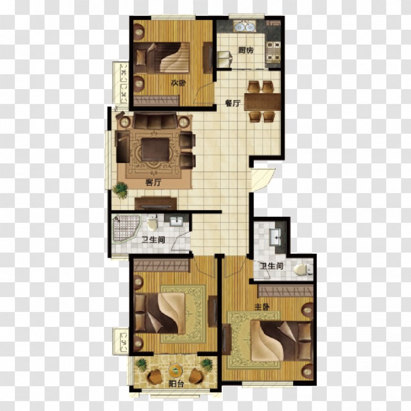 Floor Plan Apartment - Chart - Vector Layout Transparent PNG