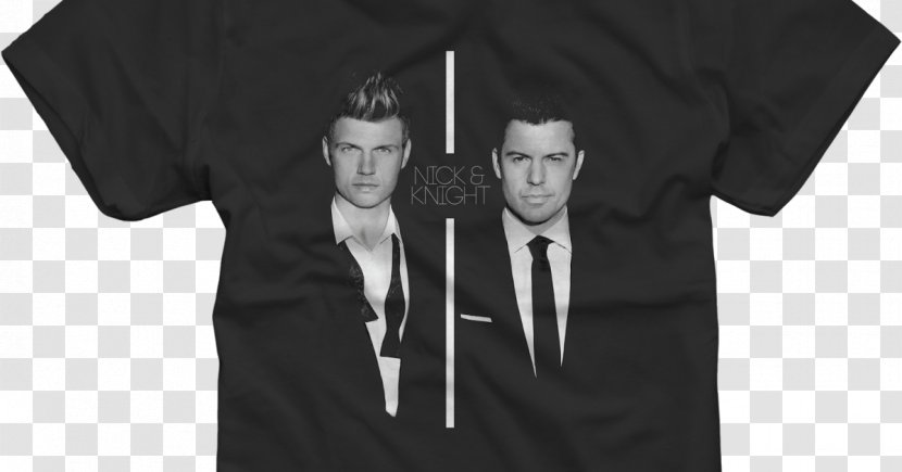 T-shirt Black Sleeve Tuxedo White - M Transparent PNG