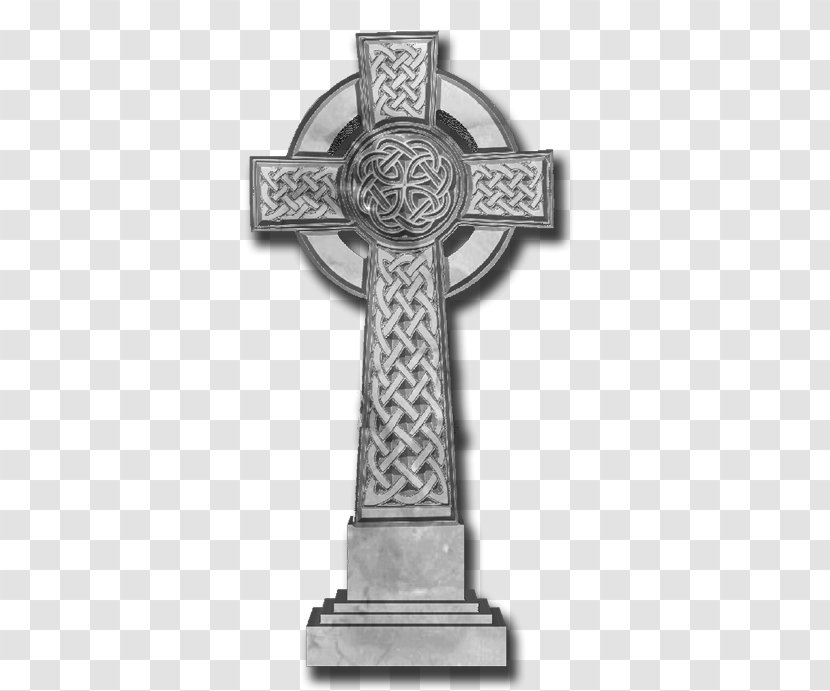 Crucifix Celtic Cross Headstone Memorial - Tomb - Design Transparent PNG