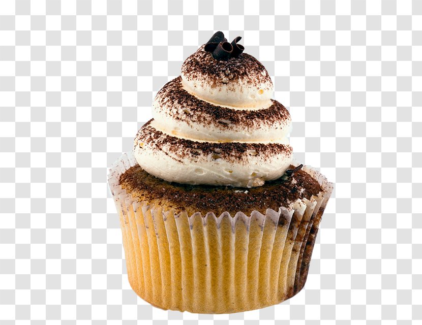 Cupcake Tiramisu Muffin Ganache Buttercream - Toppings - Chocolate Transparent PNG