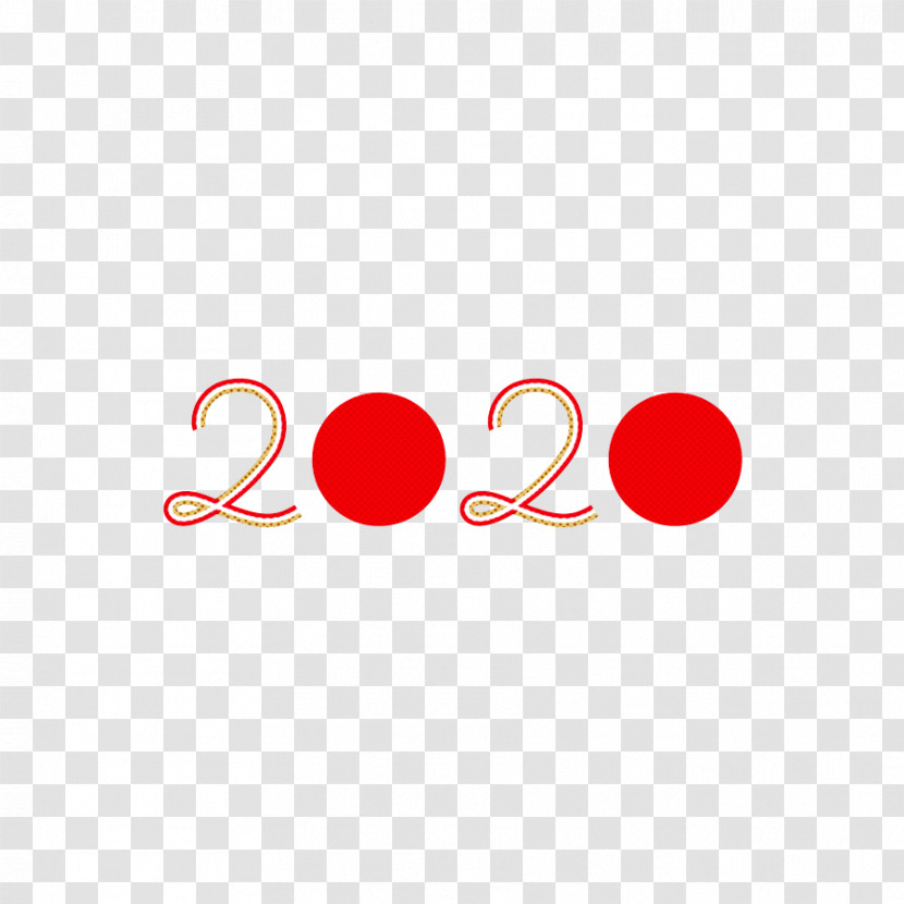 2020 New Year Number Transparent PNG