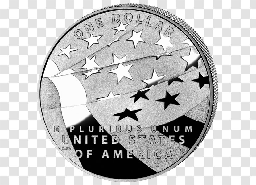 United States Dollar Coin Silver - Monochrome Transparent PNG