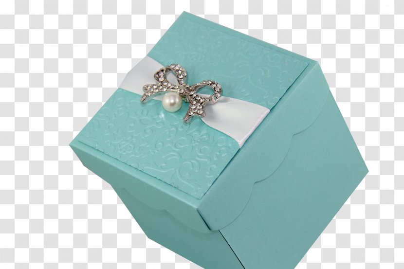 Wedding Invitation Gift Box Convite - Turquoise - Theme Wedd Transparent PNG