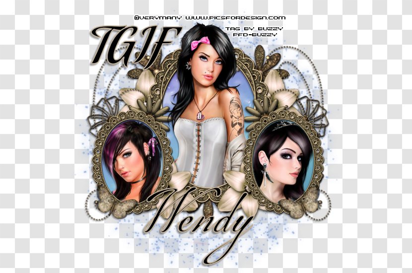 Album Cover Black Hair Poster Transparent PNG