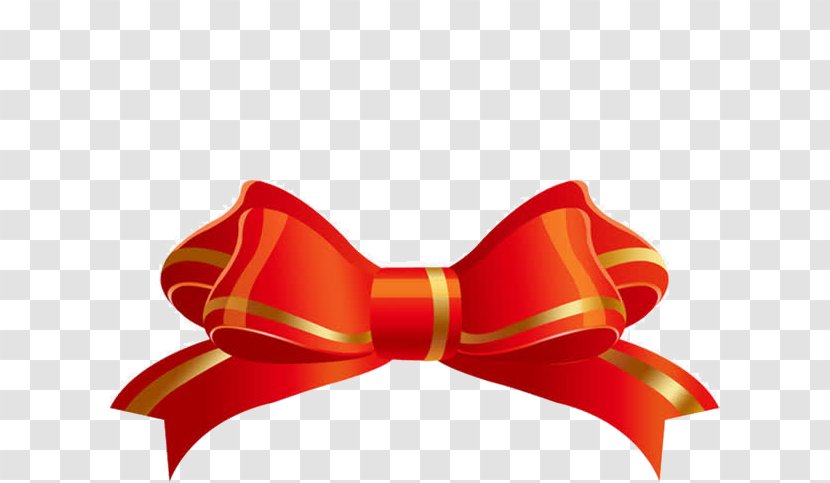 Red Bow Tie Ribbon Shoelace Knot Transparent PNG