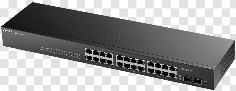 Gigabit Ethernet Network Switch Small Form-factor Pluggable Transceiver Power Over IEEE 802.3 - Hub Transparent PNG