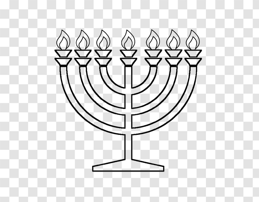 Menorah Hanukkah Clip Art - Plant Stem - Jewish Symbolism Transparent PNG