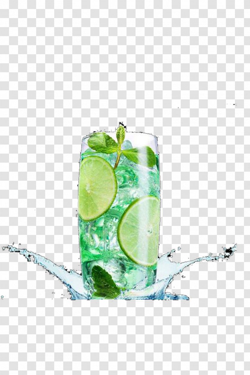 Mojito Cocktail Soft Drink Juice Sprite - Liquid - Chilled Drinks Transparent PNG