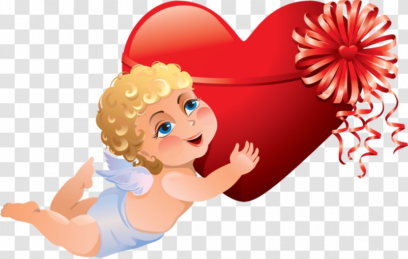 Valentine's Day February 14 Ansichtkaart Holiday Dia Dos Namorados - Heart - Cupid Transparent PNG