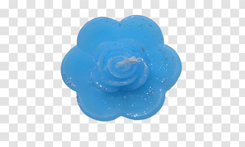 Cobalt Blue Turquoise Teal - Floating Flowers Transparent PNG