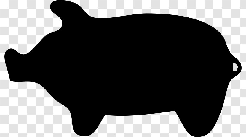 Pig Silhouette Cartoon Clip Art - Drawing - Fat Transparent PNG