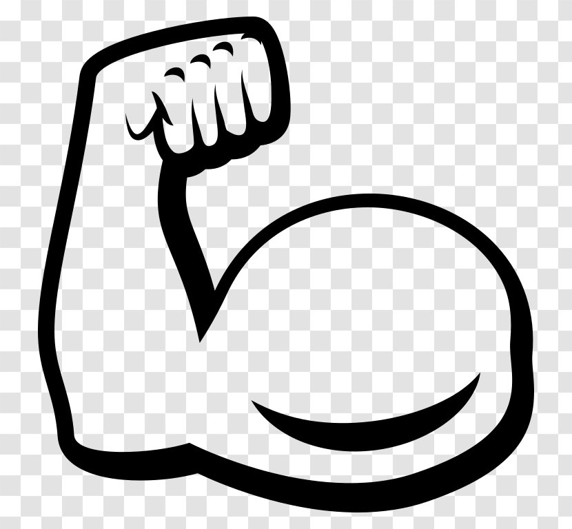 Emoji Arm Smile Clip Art - Text - Muscle Transparent PNG