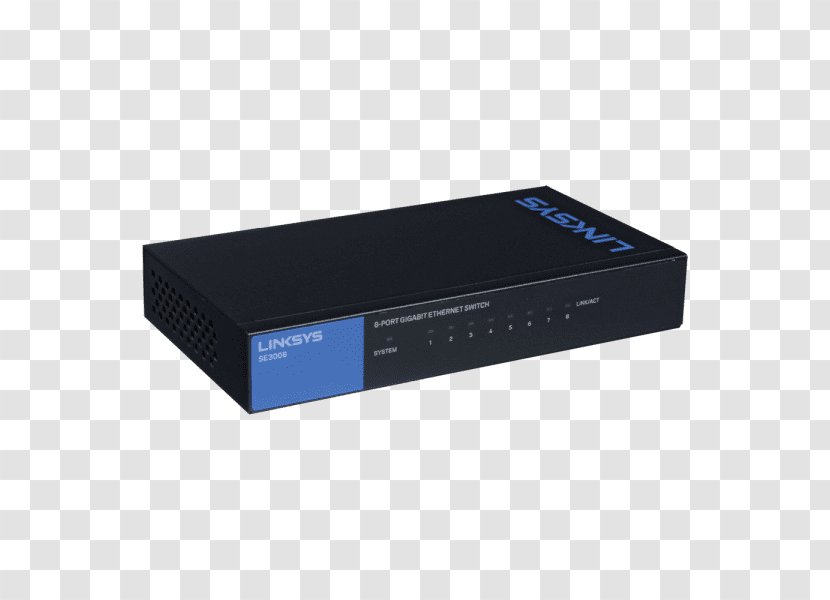 Network Switch Gigabit Ethernet Linksys 16port Se3016 - Tplink Transparent PNG