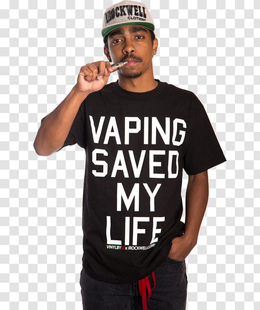 Electronic Cigarette Passive Smoking T-shirt - Top Transparent PNG